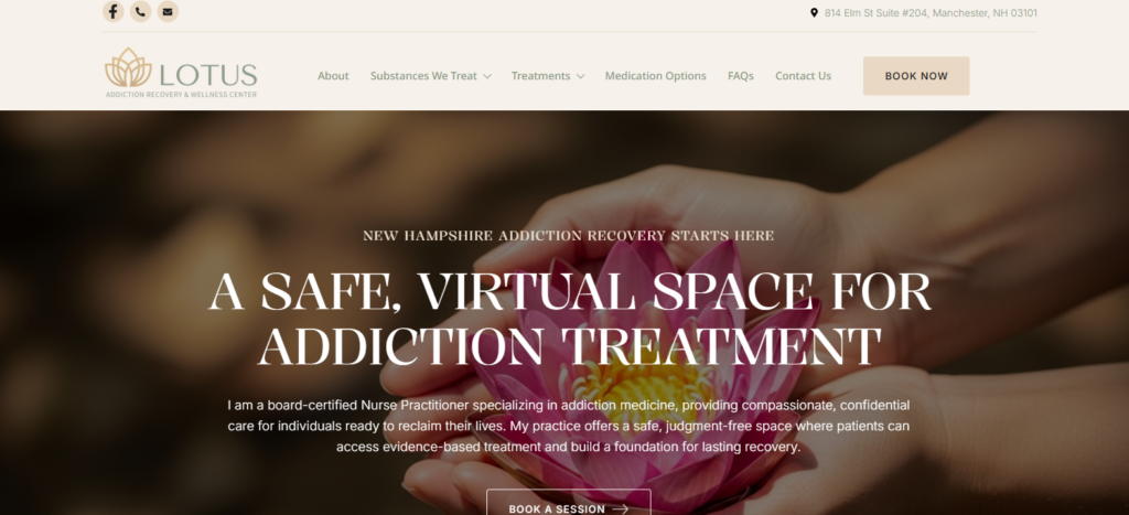 Lotus Addiction Recovery and Wellness WordPress Website Design